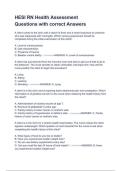 HESI RN Health Assessment Questions with correct Answers &lpar;A&plus; GRADED 100&percnt; VERIFIED&rpar;&vert; 2025&sol;2026