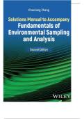 Solutions Manual to Accompany Fundamentals of Environmental Sampling and Analysis 2nd Edition&comma; Kindle Edition by Chunlong Zhang ISBN&colon; 978-1394241668 COMPLETE GUIDE ALL CHAPTERS COVERED 100&percnt; VERIFIED A&plus; GRADE ASSURED&excl;&excl;&excl;&excl;NEW LATEST UPDATE&excl;&excl;&excl;&excl;&excl;