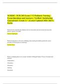 NUR203 &sol; NUR 203 Exam 1 V2 Pediatric Nursing &vert; Exam Questions and Answers &vert; Verified &vert; Satisfaction Guaranteed &vert; Grade A&plus; &vert; &lpar;Latest Updated 2026 &sol;2027&rpar; &vert; Fortis