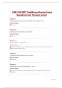 NUR 165 ECPI Final Exam Review Exam Questions and Answers Latest