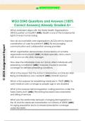 WGU D545 Questions and Answers &lpar;100&percnt;  Correct Answers&rpar; Already Graded A&plus; 
