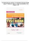 Test Bank Ebersole and Hess&rsquo; Gerontological Nursing & HealthyAging 5 th Edition by Theris A&period; Touhy&comma; and Kathleen F Jet Chapter 1-28&period;