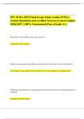 FF1 SCBA-IFO Final Exam Study Guide IFTSA &vert; Actual Questions and verified Answers&vert; Latest Update 2026&sol;2027 &vert; 100&percnt; Guaranteed Pass &lpar;Grade A&plus;&rpar;