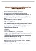 PSCI 2306 FINAL EXAM REVIEW QUESTIONS AND CORRECT ANSWERS 2026&excl;&excl;