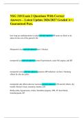 NSG318 INTRODUCTION TO PHARMACOLOGY FINAL EXAM ACTUAL QUESTIONS AND CORRECT DETAILED ANSWERS&comma; NSG 318 EXAM 2&comma; NSG 318 EXAM 3&comma; NSG 318 Midterm Exam & NSG 318 FINAL EXAM QUESTIONS AND ANSWERS UPDATED 2026&sol;2027 ALL ANSWERS CORRECT &vert;BEST GRADED TO SCORE A&plus; &vert; 