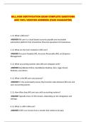 BILL&period;COM CERTIFICATION EXAM COMPLETE QUESTIONS AND 100&percnt; VERIFIED ANSWERS &lpar;PASS GUARANTEE&rpar;