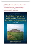Probability&comma; Statistics&comma; and Random Processes for Electrical Engineering &lpar;3rd Edition&comma; 2008&rpar; &ndash; Solutions Manual &ndash; Leon-Garcia