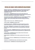 PSYCH 401 EXAM 1 WITH COMPLETE SOLUTIONS&excl;&excl;