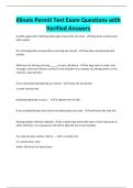 Illinois Permit Test Exam Questions with Verified Answers