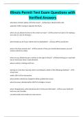 Illinois Permit Test Exam Questions with Verified Answers