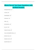 Illinois Permit Test Exam Questions with Verified Answers