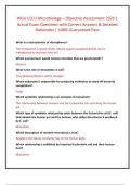 WGU D311 Microbiology &ndash; Objective Assessment 2025 &vert;  Actual Exam Questions with Correct Answers & Detailed  Rationales &vert; 100&percnt; Guaranteed Pass 