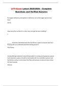 LFTI Exam Latest 2025&sol;2026 &ndash; Complete Questions and Verified Answers