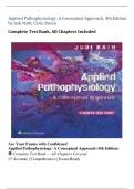 testbank for Applied Pathophysiology: A Conceptual Approach, 4th Edition by Judi Nath, Carie Braun