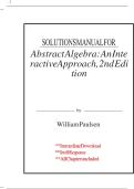 Solutions Manual for Abstract Algebra&colon; An Interactive Approach&comma; 2nd Edition by William Paulsen &ndash; Complete Even-Numbered Answers