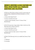 GENESYS CERTIFIED CLOUD PARTNER CCP FINAL EXAM PAPER 2026 COMPLETE QUESTIONS AND SOLUTIONS