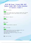 SCM 300 Exam 3 &lpar;Latest 2026&sol; 2027 Update&rpar; Guide&vert; 100&percnt; Verified Questions & Answers &vert; Grade A