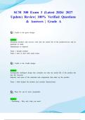 SCM 300 Exam 3 &lpar;Latest 2026&sol; 2027 Update&rpar; Review&vert; 100&percnt; Verified Questions & Answers &vert; Grade A