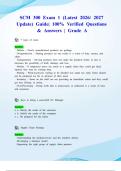 SCM 300 Exam 1 &lpar;Latest 2026&sol; 2027 Update&rpar; Guide&vert; 100&percnt; Verified Questions & Answers &vert; Grade A