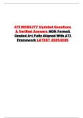 ATI MOBILITY Updated Questions & Verified Answers NGN Format&vert; Graded A&plus;&vert; Fully Aligned With ATI Framework LATEST 2025&sol;2026