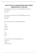 INTUIT TAX LEVEL 1 EXAM QUESTIONS WITH CORRECT ANSWERS RATED A&period;pdf