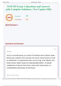 NUR 529 Exam 1 Questions and Answers with Complete Solutions &vert; New Update 2026