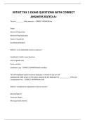 INTUIT TAX 1 EXAM QUESTIONS WITH CORRECT ANSWERS RATED A&plus;&period;pdf