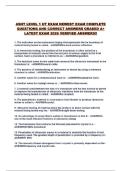 ASNT LEVEL 1 UT EXAM NEWEST EXAM COMPLETE QUESTIONS AND CORRECT ANSWERS GRADED A&plus; LATEST EXAM 2026 VERIFIED ANSWERS&excl;&excl;