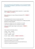 WGU C214 FINANCIAL MANAGEMENT ACTUAL EXAM &lpar;WESTERN  GONERNORS UNIVERSITY&rpar; &vert; QUESTIONS AND ANSWERS &vert; LATEST  EXAM UPDATE 