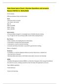 Data Governance Exam 1 Review Questions and answers Newest RATED A&plus; 2025&sol;2026 
