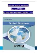 Test Bank & Instructor's Manual&colon; Global Business&comma; 5th Edition