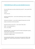 F100 GNSS Exam with accurate detailed answers