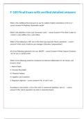 F-100 Final Exam with verified detailed answers
