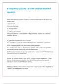 F100 FINAL Quizzes 1-6 with verified detailed answers