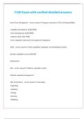 F100 Exam with verified detailed answers