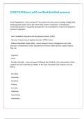 CGSC F100 Exam with verified detailed answers