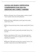 GOOGLE ADS SEARCH CERTIFICATION COMPREHENSIVE EXAM 2026 FULL QUESTIONS AND CORRECT ANSWERS