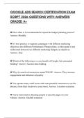 GOOGLE ADS SEARCH CERTIFICATION EXAM SCRIPT 2026 QUESTIONS WITH ANSWERS GRADED A&plus;