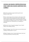 GOOGLE ADS SEARCH CERTIFICATION EXAM STUDY GUIDE 2026 SOLVED QUESTIONS 100&percnt; CORRECT