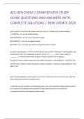 ACS GEN CHEM 2 EXAM REVIEW STUDY GUIDE QUESTIONS AND ANSWERS WITH COMPLETE SOLUTIONS &vert; NEW UPDATE 2026