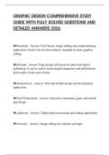 GRAPHIC DESIGN COMPREHENSIVE STUDY GUIDE WITH FULLY SOLVED QUESTIONS AND DETAILED ANSWERS 2026