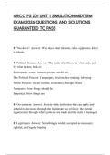 GRCC PS 201 UNIT 1 SIMULATION MIDTERM EXAM 2026 QUESTIONS AND SOLUTIONS GUARANTEED TO PASS
