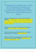 BDA Radiography And Radiology Exam Newest 2025 2026 &sol; BDA Radiography And Radiology Exam  Preparation &sol;BDA Radiography And Radiology   Practice Exam With Complete Questions And Correct  Detailed Answers &vert;Already Graded A&plus;&vert;Brand New  Version&excl;&excl;