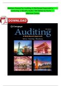 Auditing&colon; A Risk-Based Approach to Conducting a Quality Audit &ndash; 12th Edition &lpar;Karla Johnstone-Zehms&comma; Audrey Gramling&comma; Larry E&period; Rittenberg&rpar; &vert; Complete Solutions Manual