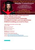 WGU C483 Principle of Management FINAL EXAM 2025-2026 KEY CONCEPTS WITH ANSWERS ULTIMATE GUIDE 100&percnt; GUARANTEED PASS &lpar;Everything you need To Pass&rpar; 