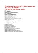 Test Bank for Organizational Behavior&comma; 15th Edition Robbins Judge  &vert; All Answers Included