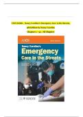 TEST BANK For Nancy Caroline&rsquo;s Emergency Care in the Streets&comma; 9th Edition by Nancy Caroline&comma; Verified Chapters 1 - 53&comma; Complete Newest Version