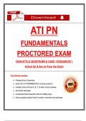 ATI PN Fundamentals Proctored Exam 2026 &lpar;NGN-Style Questions & Case Scenarios&rpar; &ndash; Actual Qs & Ans with Rationales &ndash; Instant Download PDF &ndash; Guaranteed Pass