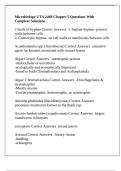 Microbiology UTA 2460 Chapter 5 Questions With Complete Solutions