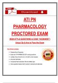 ATI PN Pharmacology Proctored Exam 2026 &lpar;NGN-Style Questions & Case Scenario&rpar; &ndash; Actual Qs & Ans with Rationales &ndash; Instant Download PDF &ndash; Guaranteed Pass